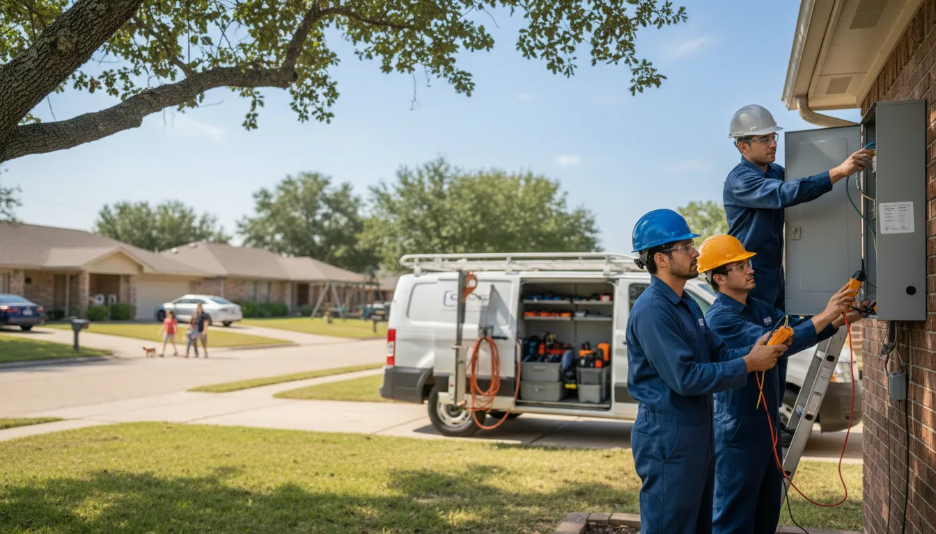 Certified electrician providing emergency electrical services in Bowlus, MN